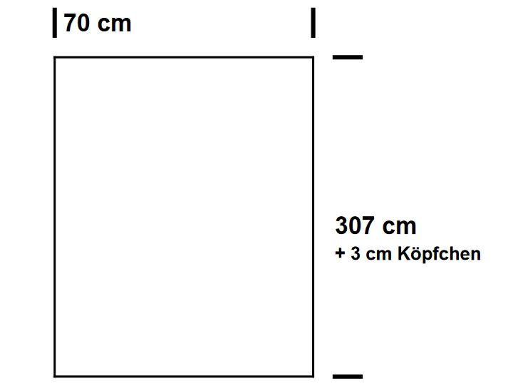 Fertig-Gardine - Polyester - Off-White Blackout W Gardinen Fertig-Gardine - Blackout - a: 315 x b: 42 cm - Off-White