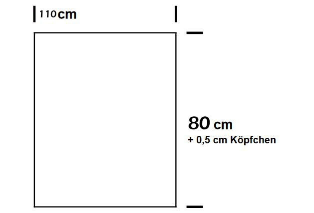 Fertig-Gardine - Baumwolle Tg1069 Molton Schwarz B1(4) Thermo-Stoffe Fertig-Gardine - Thermo-Molton - schwer entflammbar - a: 110 x b: 80 cm - Schwarz