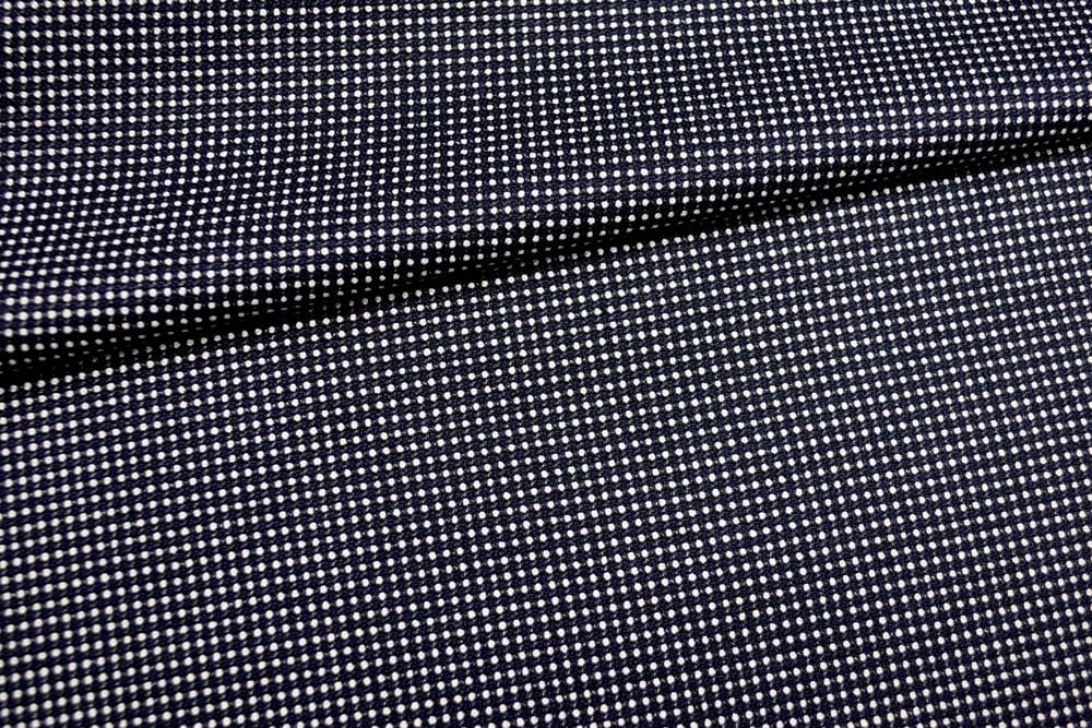 Hübscher Stoff aus einem Restbestand der Damenkonfektion - super Qualität zum TOP-Preis!  Sp141003 Jacquard Punkte Drap Sonderposten Bekleidungsstoffe Jacquard - kleine Punkte