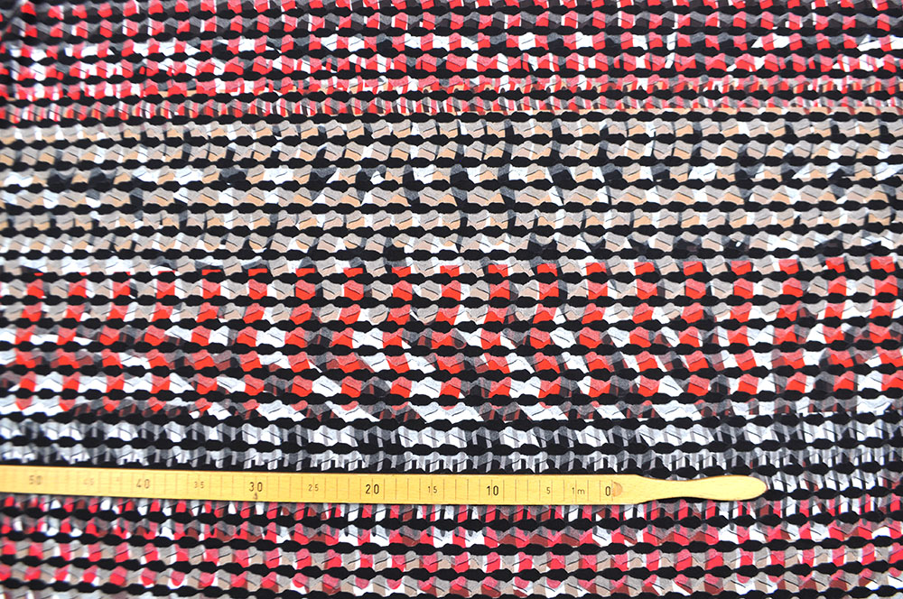 Farbharmonischer Jersey mit eingearbeitetem Muster - ein Materialmix mit Wow-Effekt! Sp148071 Bekleidungsstoff S4 Blusenstoffe Strukturjersey - Ferida