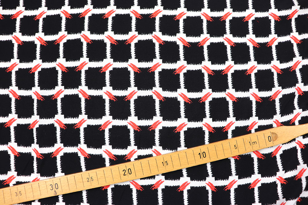 Luftig-lockere Ware aus Viskose - ein Traum von einem Stoff mit apartem Design! Sp148503 Blusenstoffe Viskosestoff - Stitchy
