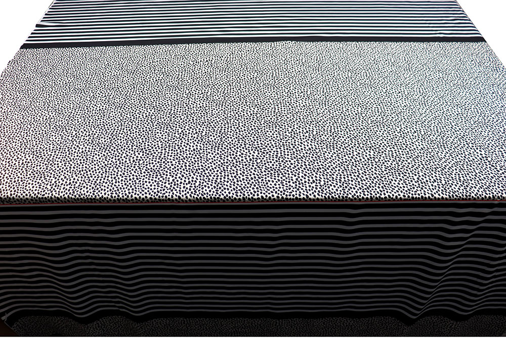 Modischer Panelstoff, elastisch, bequem, geschmeidig Sp155114 Elastikstoffe Sportjersey Panel - Dotty Stripey