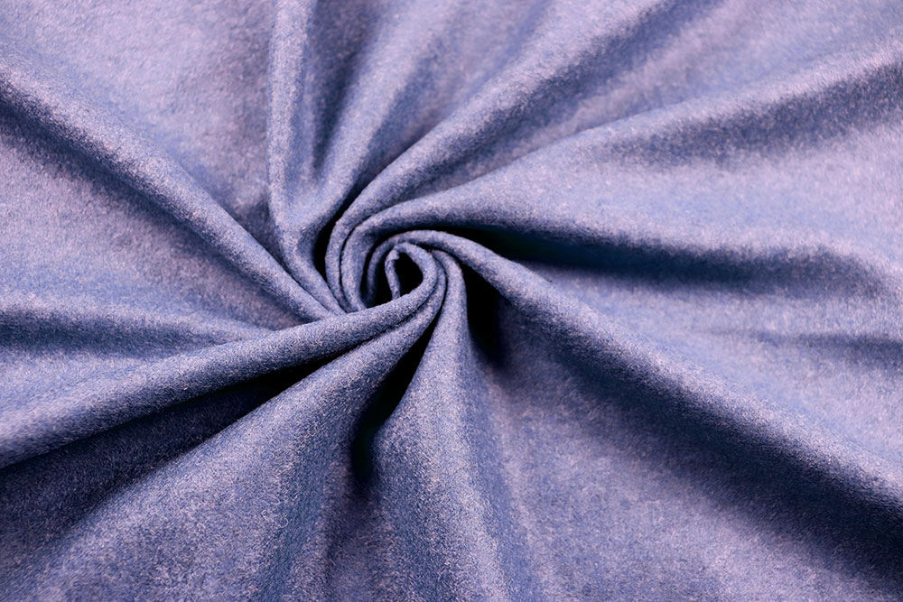 Bekleidungsstoff mit Schurwoll-Anteil, hält herrlich warm und sieht zudem richtig toll aus! Sp155192 Sonderposten Bekleidungsstoffe Wollmix - Loden-Style - Lavendel