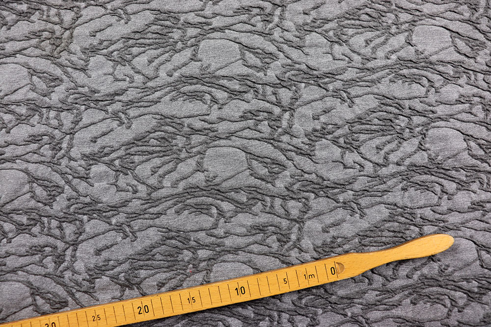 Stretchiger Stoff mit modischer Struktur für Hosen, Röcke, Shirts und mehr Sp155226 Sonderposten Bekleidungsstoffe Mode-Jacquard - Grey Dream
