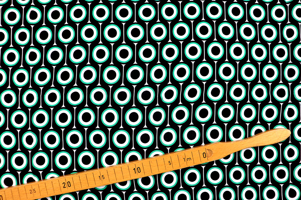 Modisches Design auf herrlich geschmeidiger Viskose - ein hautschmeichelnder Traum für Stilbewusste! Sp155298 Sonderposten NEU Viskosestoff - Oculus