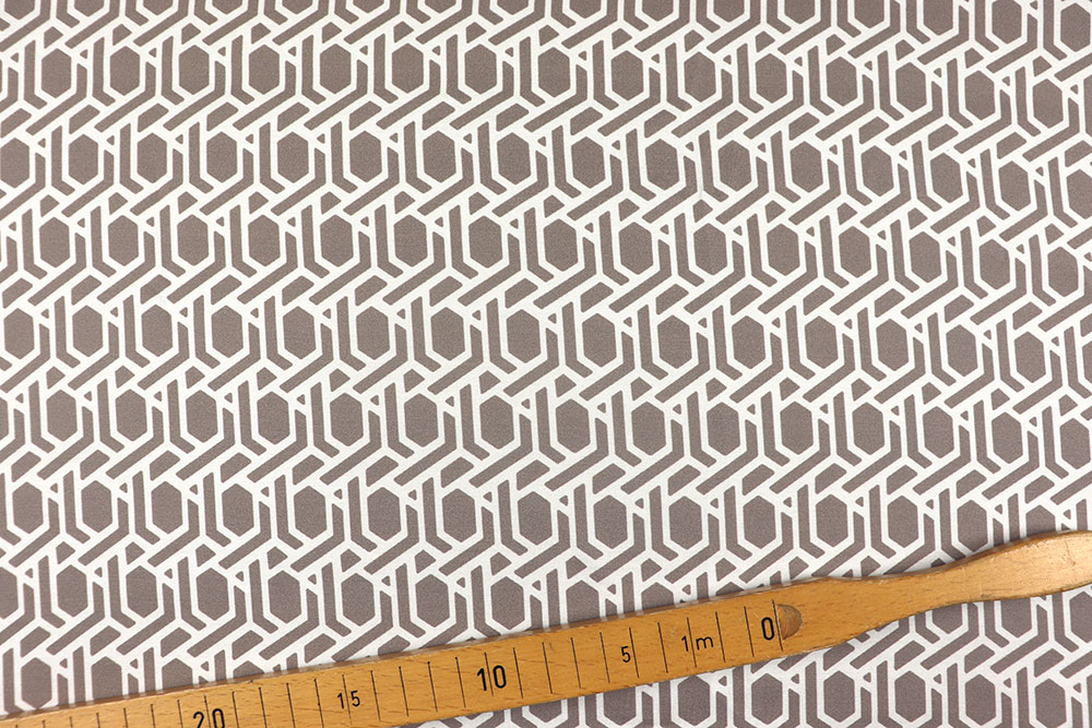 Modisches Design auf herrlich geschmeidigem Blusenstoff aus Viskose - bequem, modisch, zum Top-Preis! Sp155369 Blusenstoffe Viskosestoff - Geo Sand