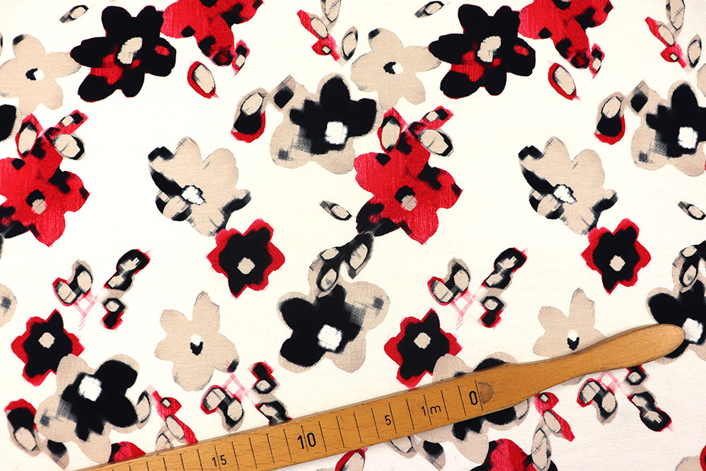 Florales Design auf herrlich weichem Jersey aus Viskose und Elasthan - bequem, modisch, zum Top-Preis! Sp155415 Viskosejerseys Viskosejersey - Miranda Flowers