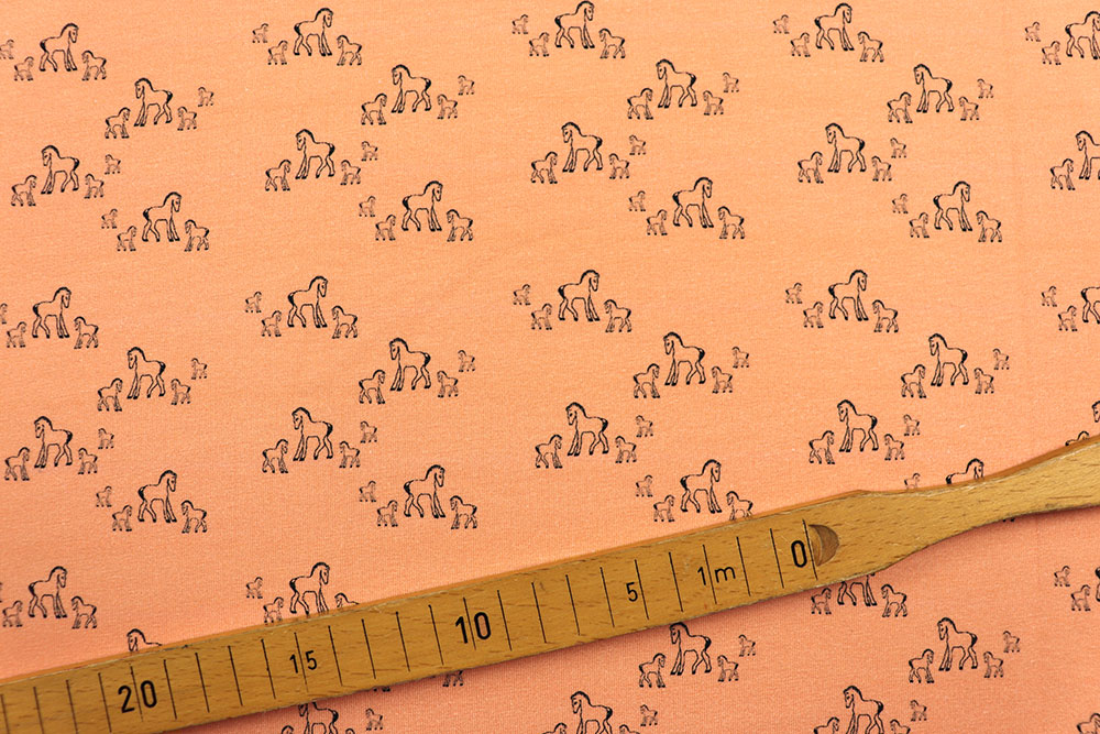 Niedlicher Jersey für Tierfans und Pferdefreunde! Sp165003 Jersey Pferde S4 Sale Jersey - Kleine Pferde - Apricot