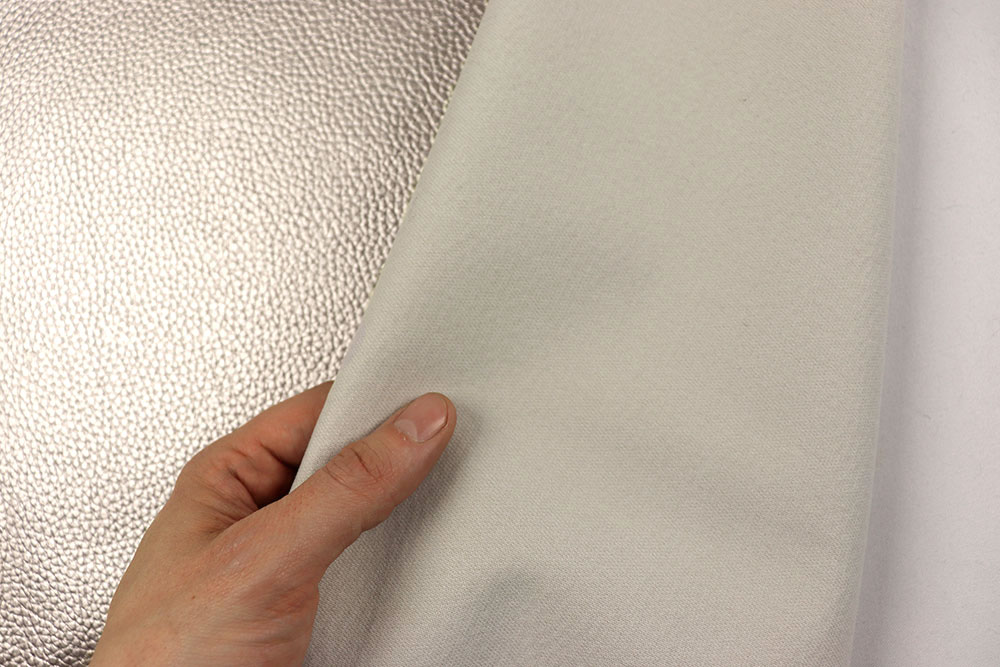 Glänzendes Lederimitat - edel, robust, vielseitig einsetzbar! Sp167008 Kunstleder Metallic Platin S4 Metallic Kunstleder Kunstleder Metallic - Platin