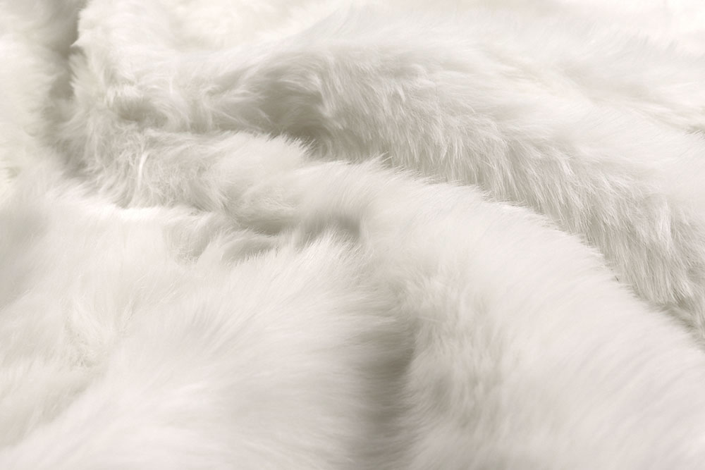 Edler Premium-Pelz mit 3 cm langem Flor  Sp167024 Pelzimitat Eisbaer Weiss  (1) Fell deluxe Pelzimitat - Eisbär