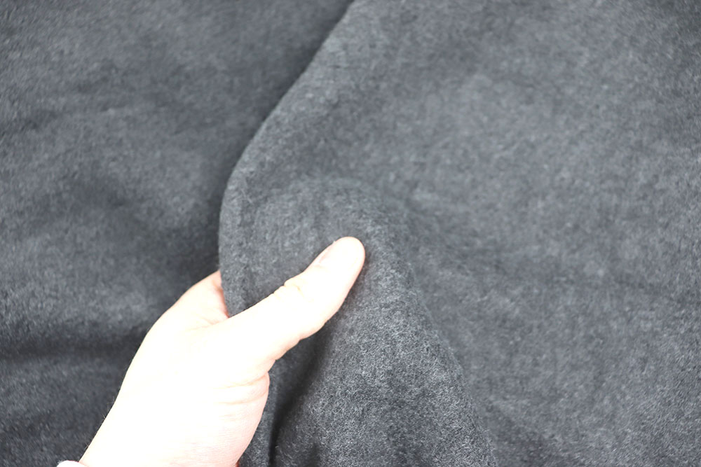 Grau melierter Fleece in herrlich weicher Qualität Sp168015 Polarfleece Melange Grau Fleece Polarfleece Melange - Grau