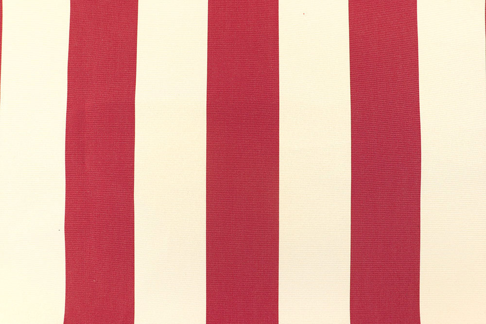 Stabiler Markisenstoff mit wasserabweisender Ausrüstung und klassischem Streifenmuster Sp171041 Markisenstoff Streifen Rot Creme 1(1) Markisenstoffe Markisenstoff - Streifen Valletta
