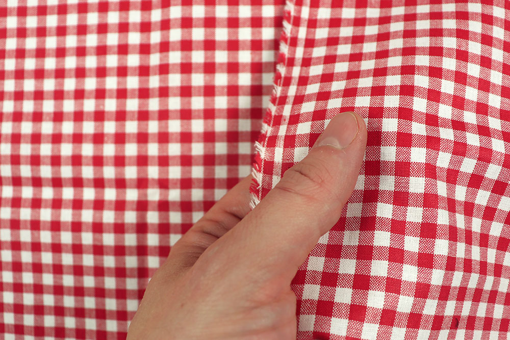 Absoluter Landhaus-Klassiker: Reine Baumwolle mit 160 g/qm und 5 mm kleinen Karos Sp174017 Vichy Karo Rot S4 Vichy Karo Vichy Karo - Rot/Weiß