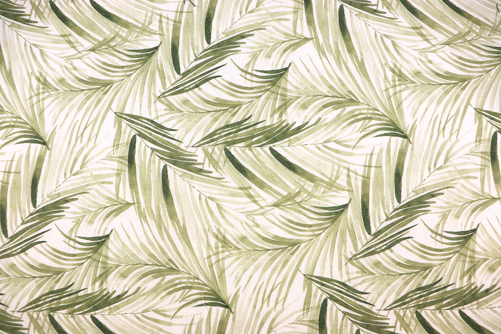 Sommerlicher Gardinenstoff mit Digitalprint - luftig, locker, leicht! Sp174030 Gardinenleinen Blaetter S4 Gardinen transparent Gardinenleinen - Summer Jungle