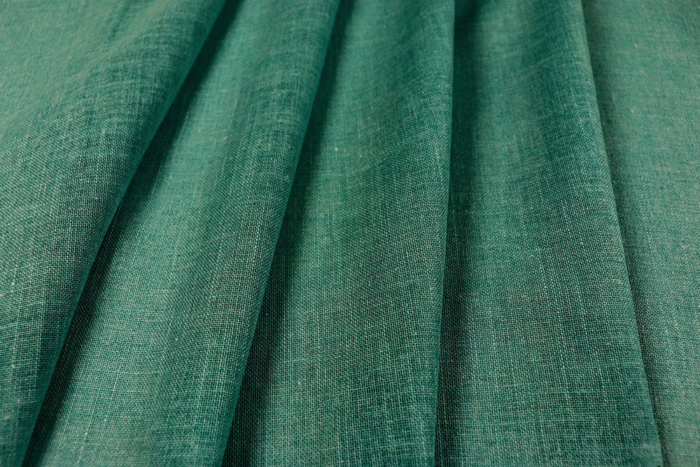 Baumwollmix im Leinenlook für gemütliche Gardinen mit Stil! Sp174045 Gardinenstoff Tannengruen Gardinen transparent Gardinenstoff in Leinenoptik - Tanne