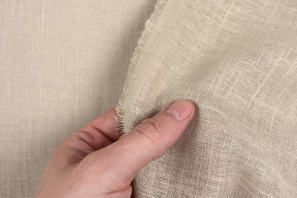 Baumwollmix im Leinenlook für gemütliche Gardinen mit Stil! Sp174047 Gardinenstoff Sand Gardinen transparent Gardinenstoff in Leinenoptik - Natur
