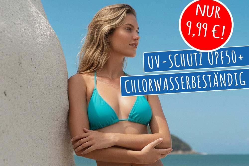 Premium-Badeanzugstoff mit UV-Schutzfaktor 50 - chlorwasserbeständig, super stretchig! Sp176 Badeanzugstoff Tuerkis Badeanzugstoffe / Lycra Badeanzugstoff - Chlorwasser/UV-Schutz - Türkis