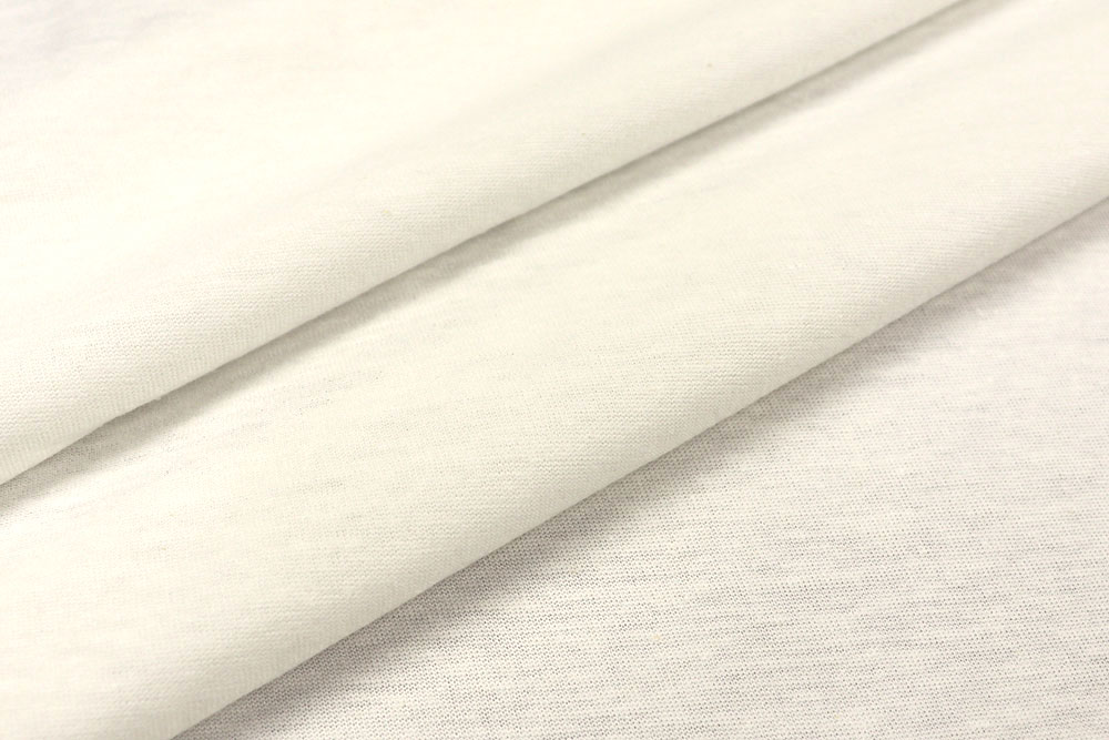 155 cm breit, locker-leicht, ohne Kunstfaser - ein Spitzenstoff zum kleinen Preis! Sp176008 Jersey Creme 1 Uni Leichter Jersey aus reiner Baumwolle - Creme