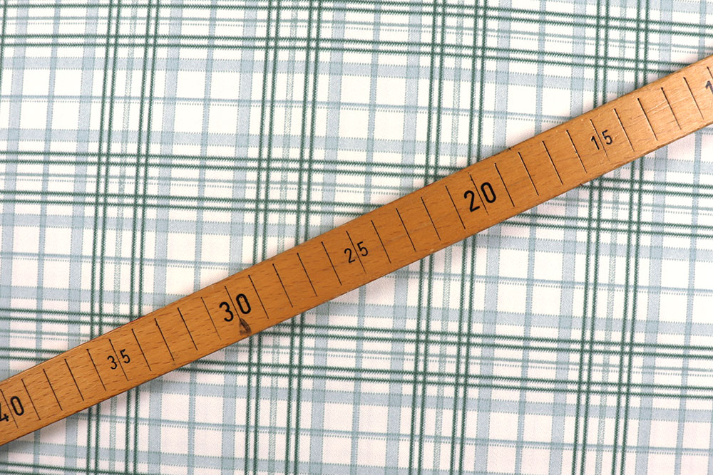 Karierter Deko-Satin für Gardinen, Bettwäsche und vieles mehr - überbreite Ware zum Spitzenpreis! Sp177004 Dekostoff Karo Mint S4 Bettwäsche-Stoffe Dekostoff - Karo Mint - 280 cm