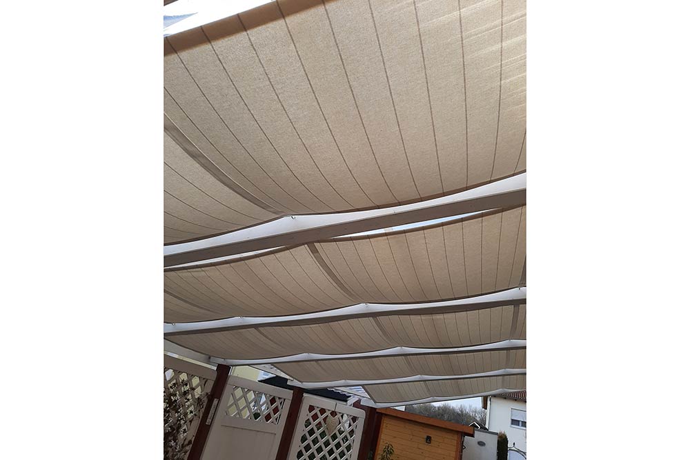 Überbreiter Baumwollstoff mit Streifen-Muster für Segeltücher mit natürlicher Optik St5017 Segeltuch Natur Breite Streifen Beige Übergardinen Segeltuch Nature - 280 cm - Breite Streifen - Beige