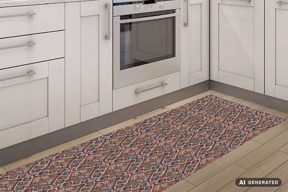 Kombination aus Jacquard und Anti-Rutsch mit Easy-Clean-Ausrüstung gegen Flecken und Milben! Tg1267 Teppichlaeufer Meterware Orient 2(1) Sonstige technische Gewebe Teppichläufer-Meterware - Jacquard - Orient