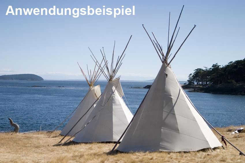 Der Bestseller unter den Zeltstoffen! 100% reine Baumwolle sind bei richtiger Anwendung wasserabweisend Tipi Zeltstoff 160  Cm S4 Tipi Tipi / Zeltstoff - wasserabweisend - 160 cm