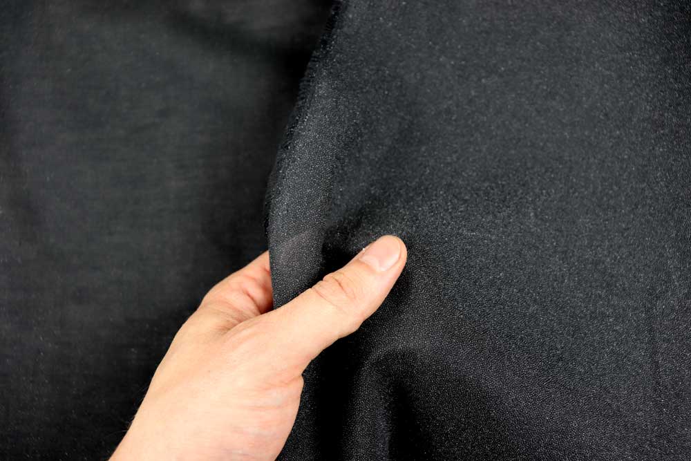 Universell einsetzbare Gewebeeinlage aus reiner Baumwolle in Schwarz Vl1005 Gewebeeinlage Schwarz Vlies Einbügel-/Nähvlies Gewebeeinlage G700 - Schwarz