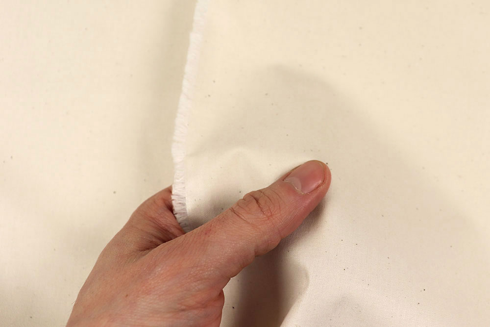 Fein verwobener Inlett-Stoff aus leichter, reiner Baumwolle, der keine Federkiele durchdringen lässt 50750025 Inlett Baumwollstoff 1 Hyg. Stoff Klassiker Inlett - daunendicht - Natur