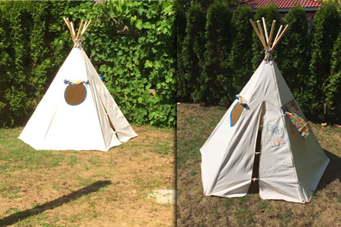 Der Bestseller unter den Zeltstoffen! 100% reine Baumwolle sind bei richtiger Anwendung wasserabweisend Tipi Zeltstoff 160  Cm S4 Tipi Tipi / Zeltstoff - wasserabweisend - 160 cm