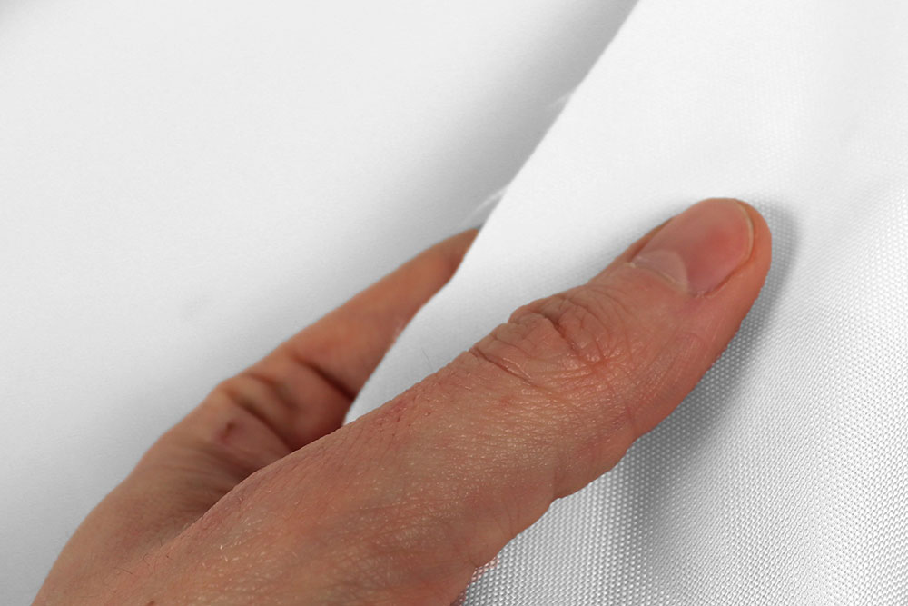 Wasserdichter Stoff, mit hohen technischen Eigenschaften. Sehr gut für Sonnenschirme und Marktstände geeignet. 58005001 Schirmstoff Weiss Schirm Sonnensegel Hightech Stoff 160 g - Schirme / Marktstände
