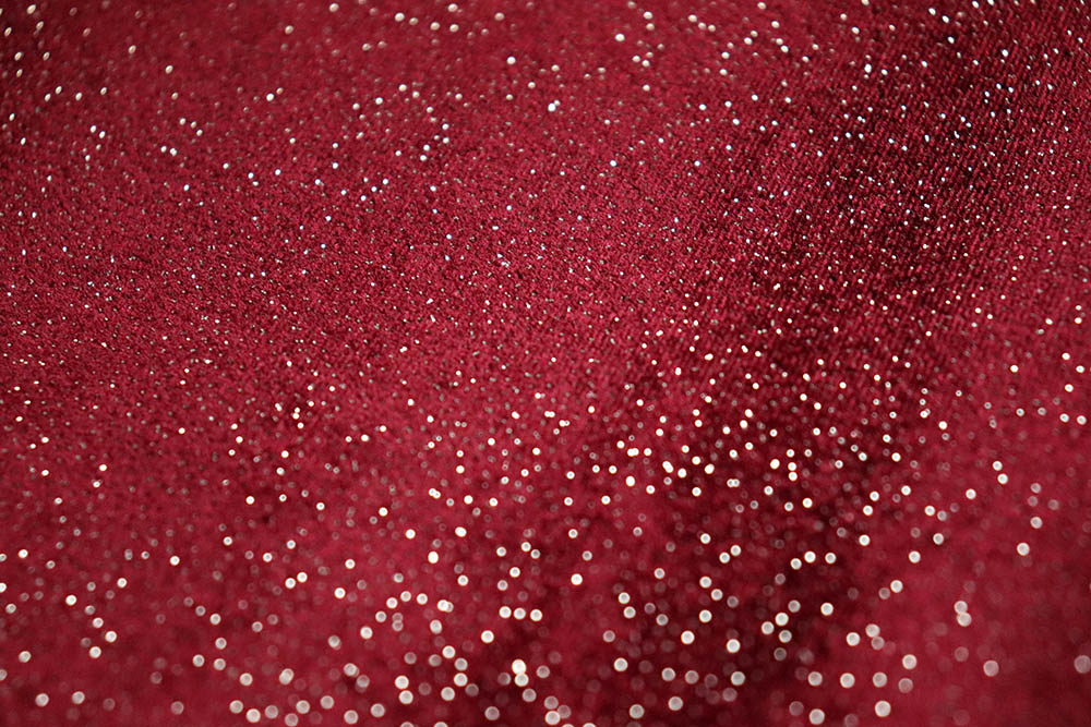 Extrem dehnbarer Pannesamt in Glitzeroptik - perfekt für elegante Mode, edle Dekorationen und vieles mehr Bk6915 Tanzkleiderstoff Glitzer Bordeaux(1) Pannesamt Pannesamt-Abendkleiderstoff - Bordeaux