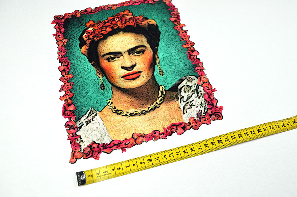 Pure Lebensfreude erwartet Sie auf diesem 100 cm langen Panel, das nicht nur Kunstfanatiker begeistern wird! Bk7283 Paneljersey Frida   (1) Sale Panel-Viskosejersey - Viva la Frieda