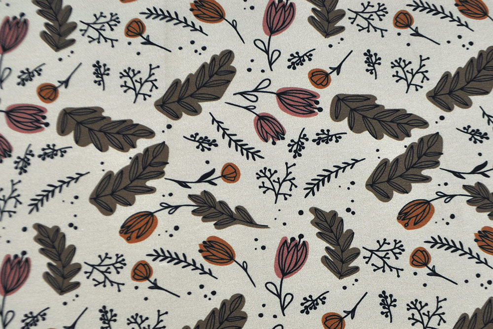 Super geschmeidiger Jersey mit fröhlichem Blumendesign  Bk7343 Jersey Digital Babyblumen (3) Kinder Jersey Digital - Babyblumen