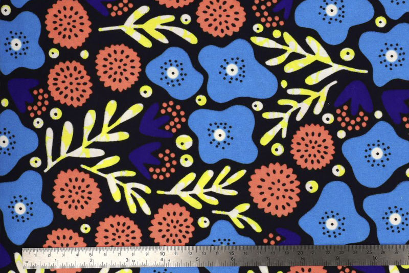 Ethno + Floral = Atemberaubendes Design im traditionellen Stil Afrikas! Bk7464 African Waxprint Afrika Wickelstoffe African Waxprint - Kesia