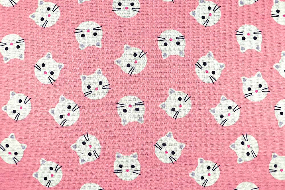 Miau Miau! Fahren Sie Ihre Krallen aus und schnappen Sie sich diesen katztastischen Alpenfleece Bk7597210 Alpenfleece Katzen S4 Fleece Alpenfleece - Kätzchen - Rosa