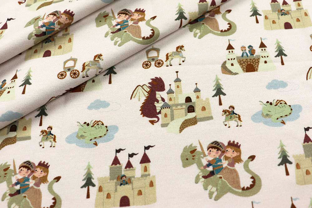 Ritter, Drache, Prinzessin & Co werden bei Ihren kleinen Märchenfans für staunende Gesichter sorgen! Bk7861 Jersey Maerchen S4 Kinder Jersey Digital - Kleines Märchenland