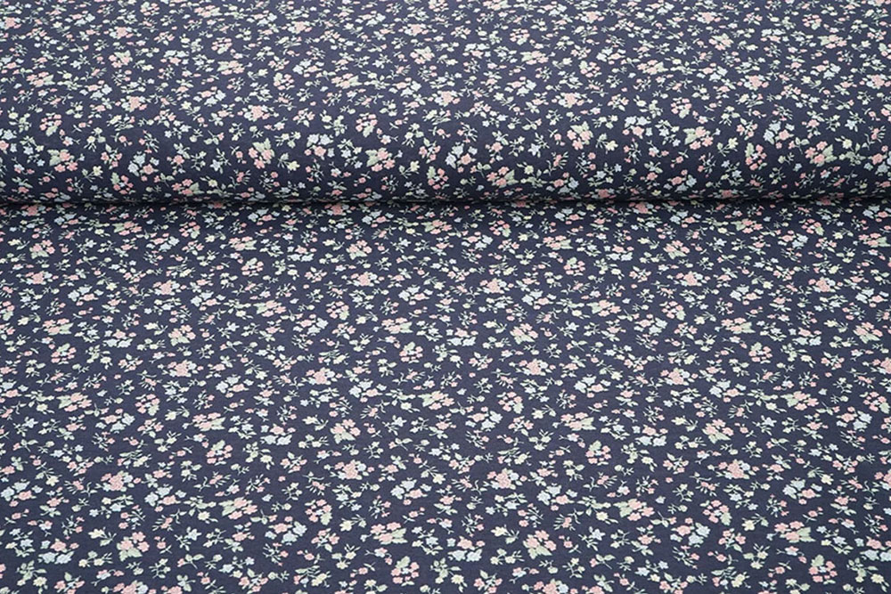 Floral bedruckter, leichter Viskosestoff – geschmeidig, luftig & formstabil
 Bk7974 Viskosestoff Bluemchen 2 Mai Viskose gewaschen - Tausend Blümchen