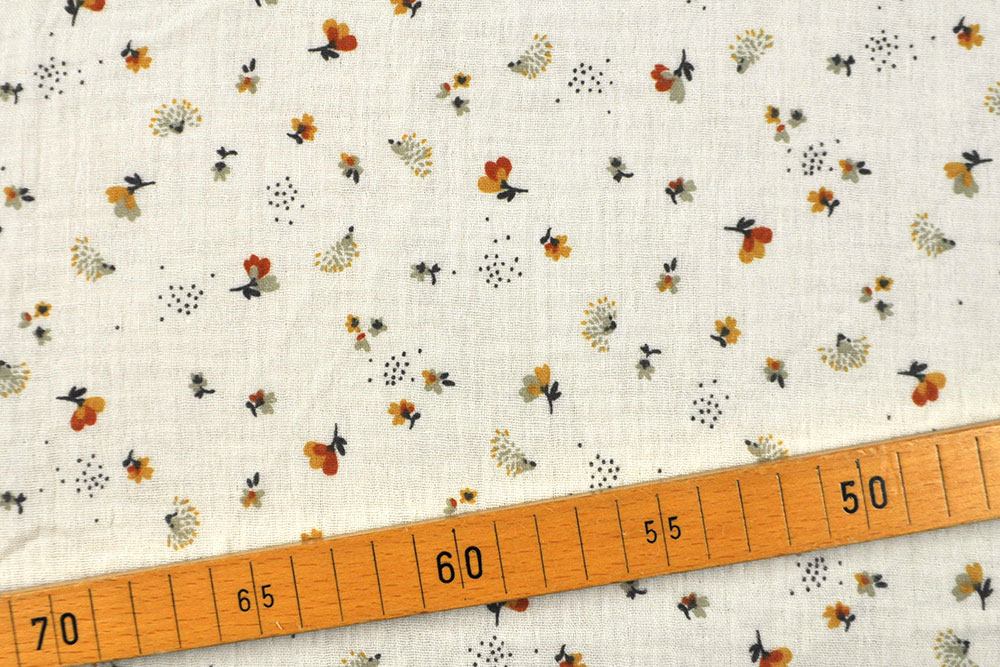 Herrlich romantischer Blumenprint auf wunderbar weichem Musselinstoff Co6737 Double Gauze Pusteblume Musselin Stoffe Double Gauze - Mini Flowers