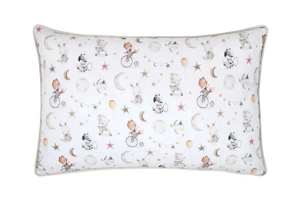 Niedliche Zirkustiere auf feiner Baumwoll-Webware Co6861 Baumwollstoff Baby Tiere Kinderstoffe Baumwollstoff - Baby-Tiere