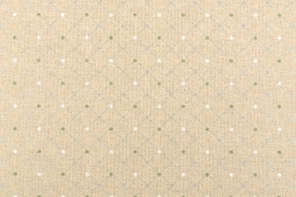 Dekostoff mit einer wundervollen Kombination aus modernem Glitzer-Print und rustikalem Mischgewebe Ds1757 Dekostoff Glitzerrauten (1) Weihnachten sonstige Dekostoff Leinenoptik - Glitzer-Rauten