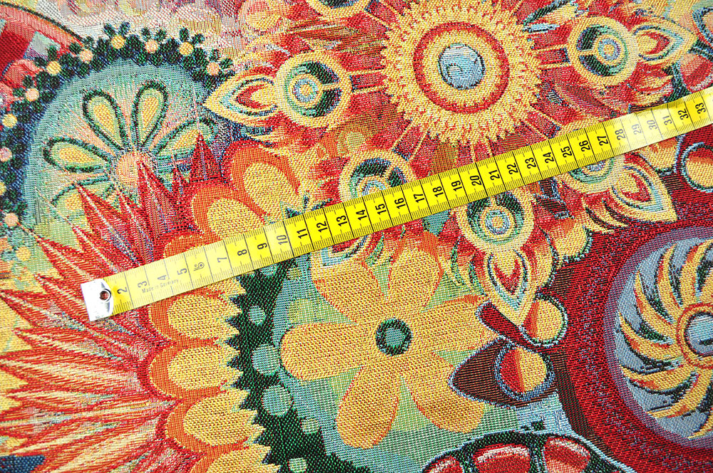 Außergewöhnliches, farbenfrohes Mandala-Design, aufwendig verwebt - ideal für diverse Einsatzbereiche Ds1779 Dekostoff Gobelin Mandala S4 Gobelin sonstige Mandala Ophelia - Gobelin-Stoff
