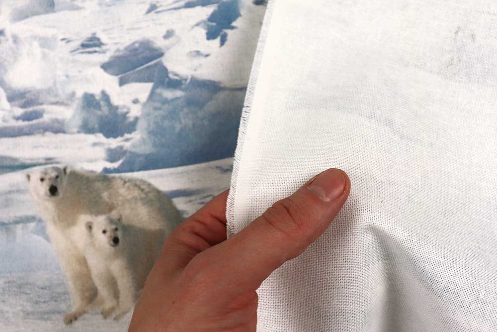 Setzen Sie ein Zeichen und bieten Sie den Eisbären auf diesem digital bedruckten Dekostoff ein Zuhause! Ds2330 Dekostoff Digital Eisbaeren S4 Digital-Drucke Dekostoff Digitaldruck - Leben der Eisbären
