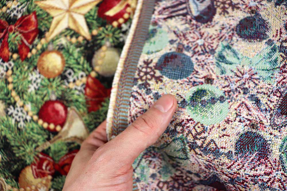 Himmlisch schön - detailverliebter Gobelin - perfekt für die Weihnachtszeit Ds2510 Gobelin Stoff Weihnachten Trompeten S4 Weihnachten Sterne Dekostoff Gobelin - Holiday Trumpets