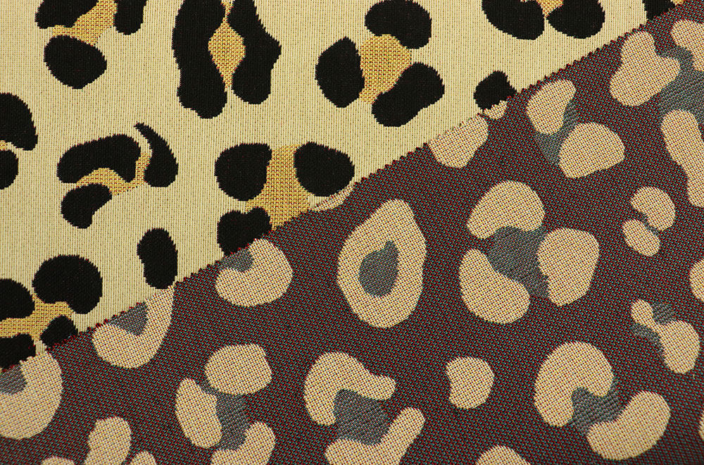 Hochwertiger Dekostoff mit über 50% Baumwolle und aufwendig eingewebtem Leo-Design Ds2514 Dekostoff Goblin   Leo Muster(1) Dekostoffe Retro Dekostoff Gobelin - Leo-Muster