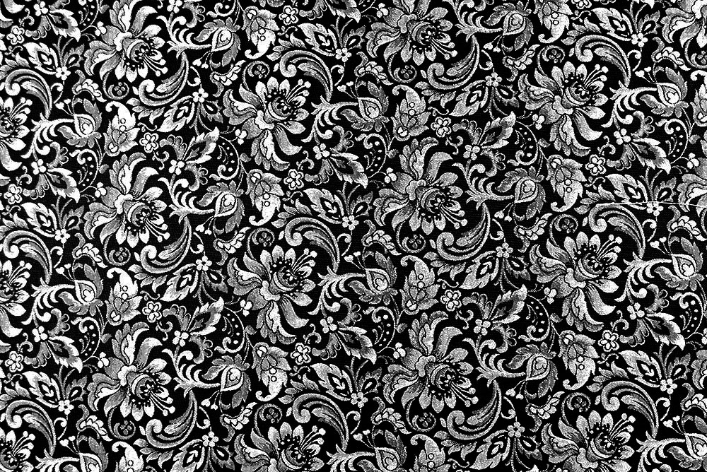 Schwarz/Silber oder Silber/Schwarz? Entscheiden Sie selbst und verwandeln Sie Ihre Kreationen mit dieser Ware in wahrhafte Meisterstücke Ds5934 Dekostoff Jacquard Blueten Grau (1) Dekostoffe Blumen Floralia - Blüten-Jacquard zweiseitig - Schwarz/Silber