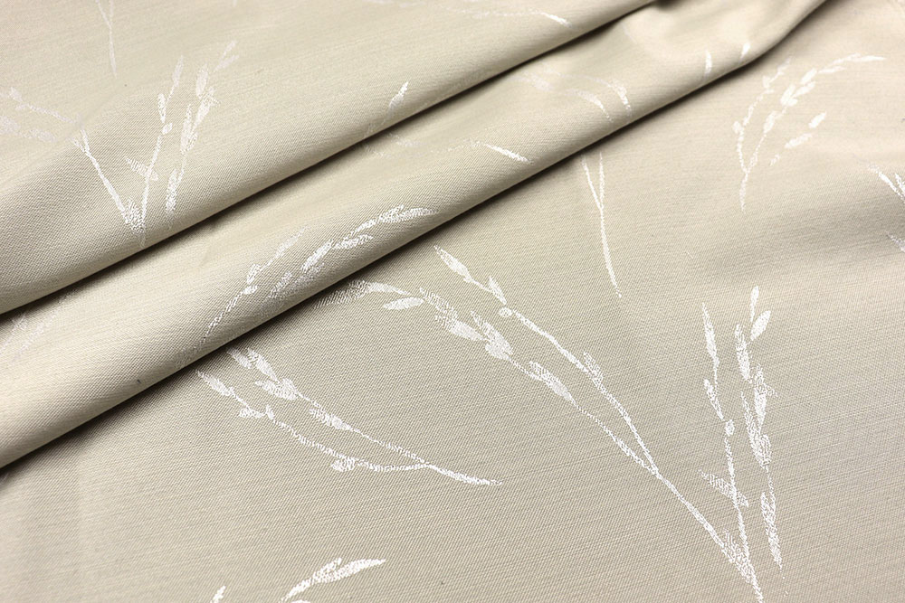 In Deutschland produzierter Stoff mit durchgewebtem Muster für Kissen, Vorhänge und mehr Ds6186 Dekostoff Schilf Rueckseite Übergardinen Dekostoff Jacquard beidseitig - Schilf