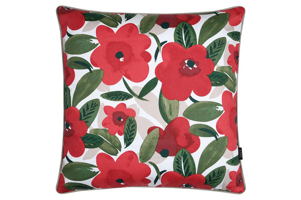 Robuster Köperstoff aus reiner Baumwolle mit großen Blüten in wunderschönen, klaren Farben Ds6229 Dekostoff Blueten S4 Baumwolle Blumen Baumwoll-Dekostoff - Huggy Flower