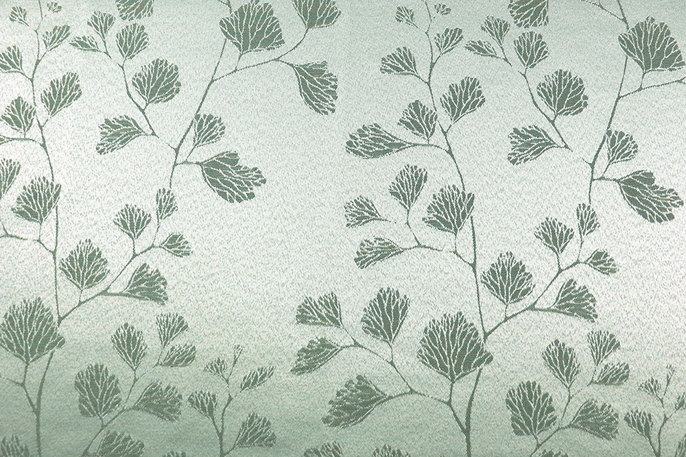 Zweiseitiger Jacquard mit zartem Blütenmuster – perfekt für elegante Heimtextilien und stilvolle Accessoires! Ds6283970 Dekostoff Jacquard Pflanzen Gruen R Jacquardstoffe Dekostoff Jacquard beidseitig - Galicia - Grün