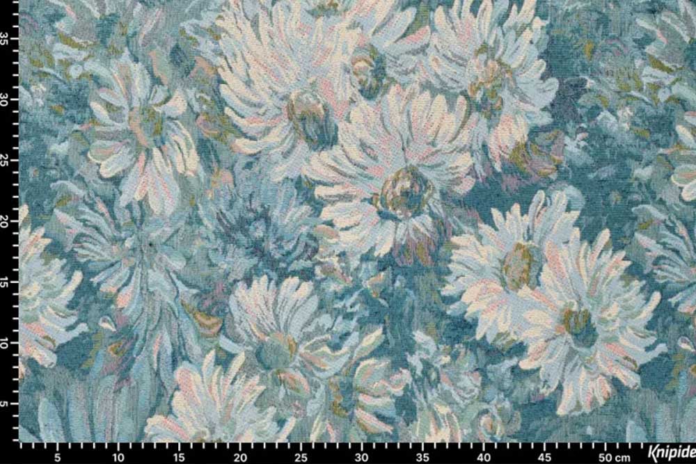 Aufwändig gewebter Gobelin mit träumerischem Blumen-Motiv Ds6302 Gobelin Basic Blumen S4(1) Dekostoffe Blumen Gobelin Basic - Mystische Blüten