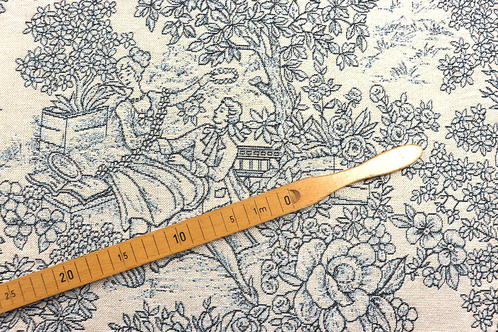 Schöner Gobelin im nostalgischen Gewand - ideal für Heimdeko mit Flair! Ds6331 Gobelin Toile De Jouy S4 Gobelin NEU Gobelin - Toile de Jouy